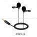 Dual Mic for Smartphone iphone ipad android สำหรับงานวีดีโอ บันทึกเสียง เสียงดีคมชัด